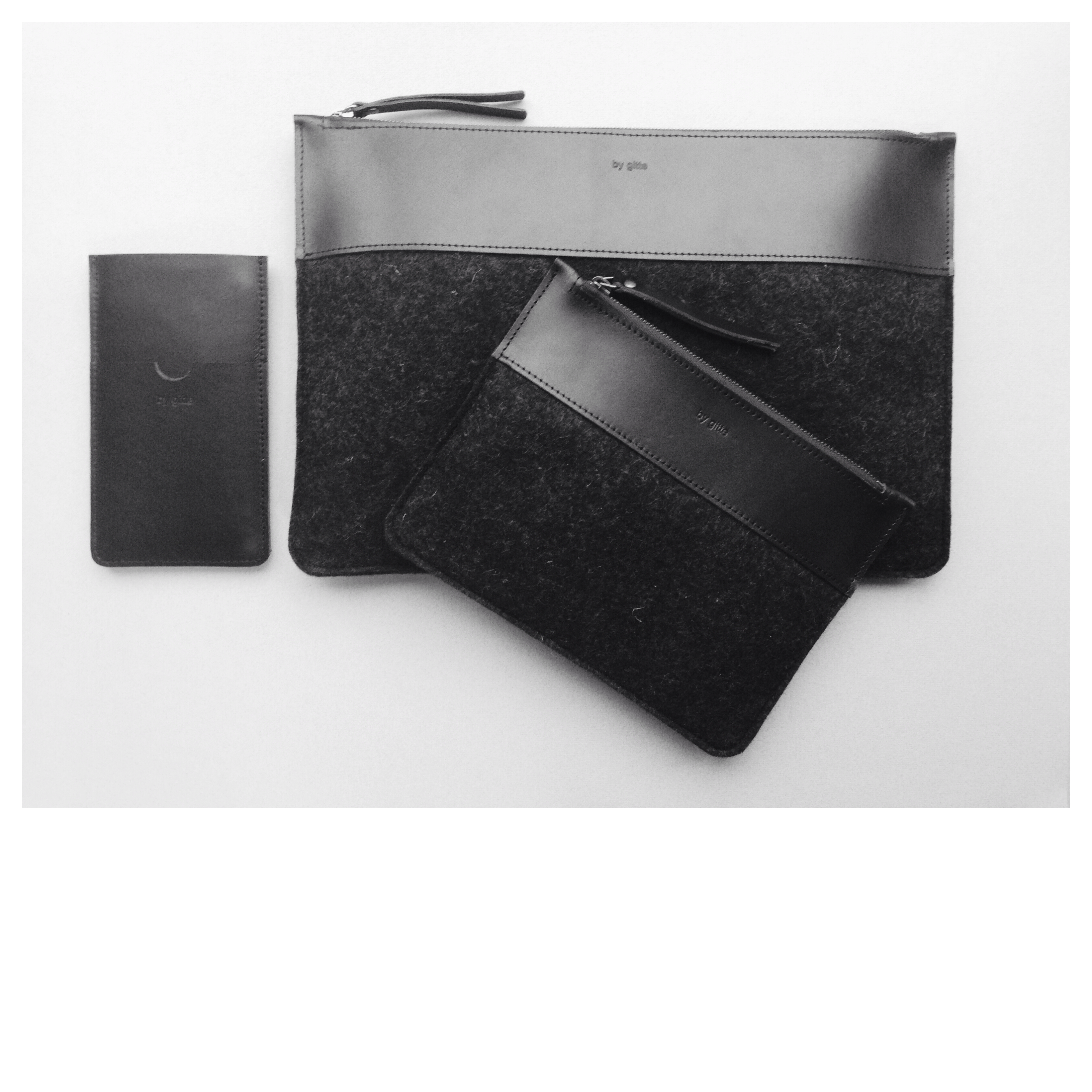 WOOLY ETUI A4 ZWART - Afbeelding 2
