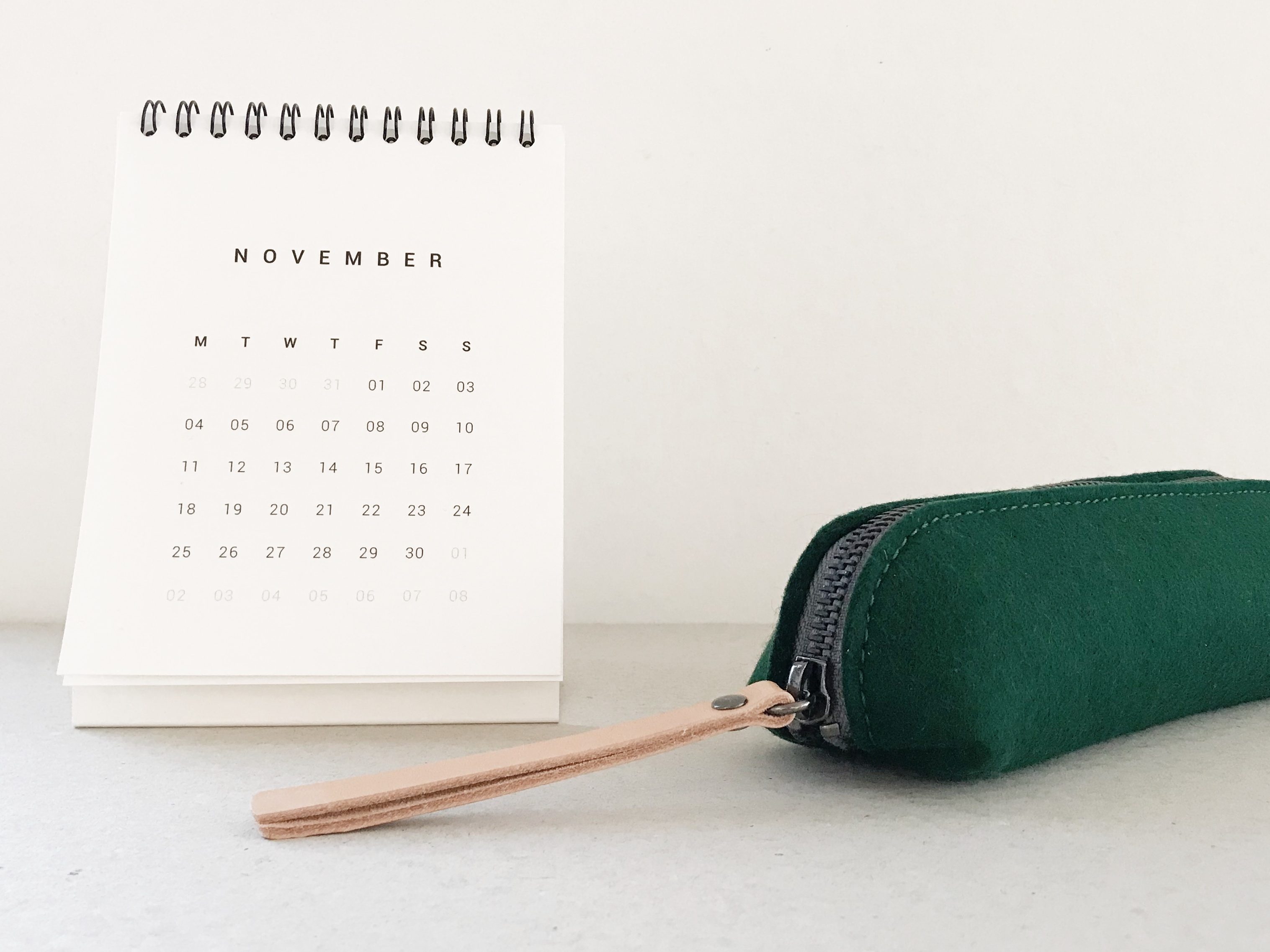 by gitte wooly pouch green