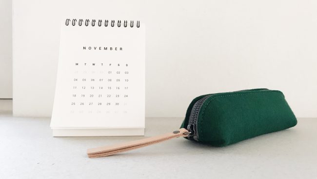 by gitte wooly pouch green