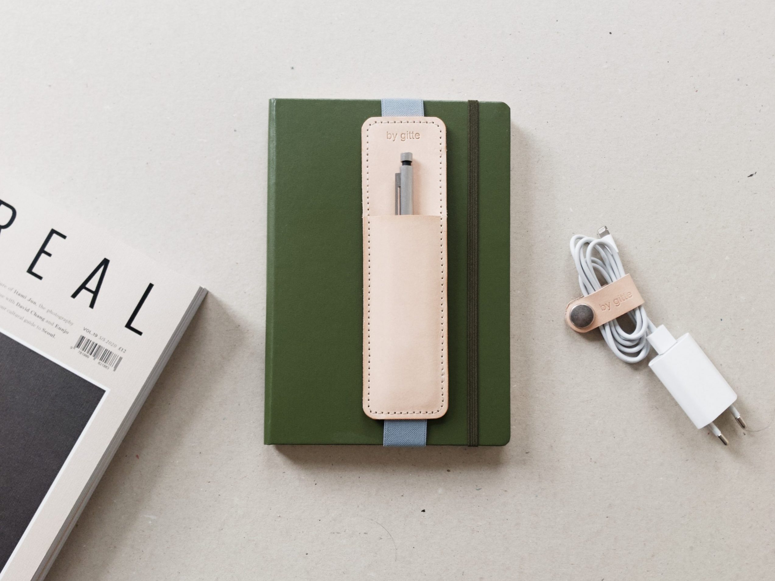by gitte elastic pen pouch