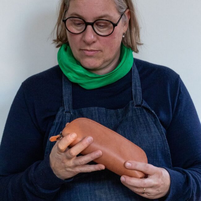 lær etui cognac