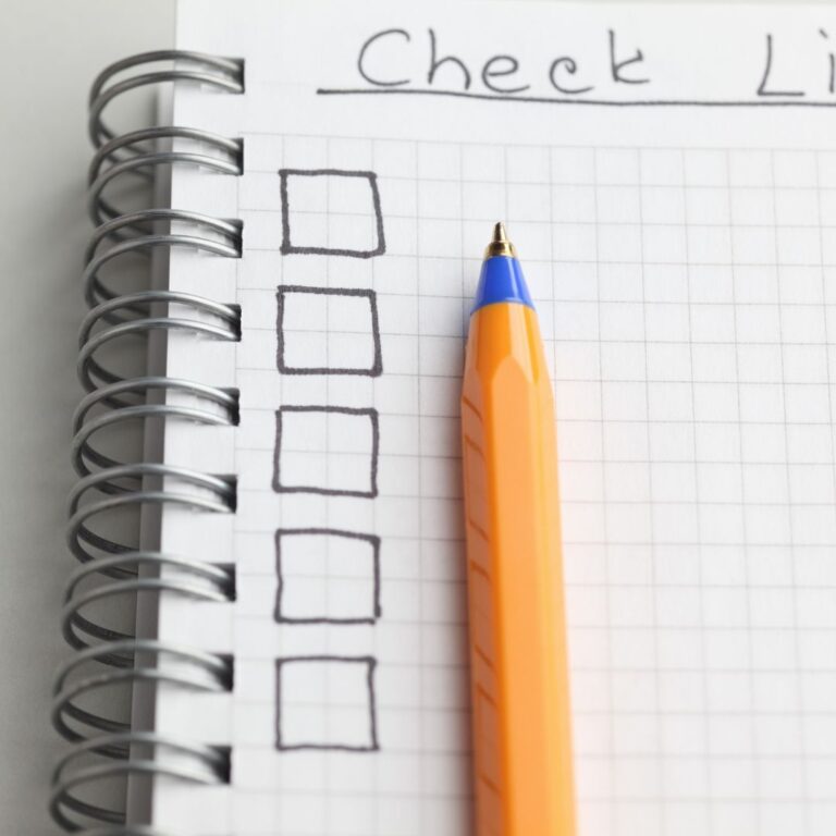 de vijf stappen checklist